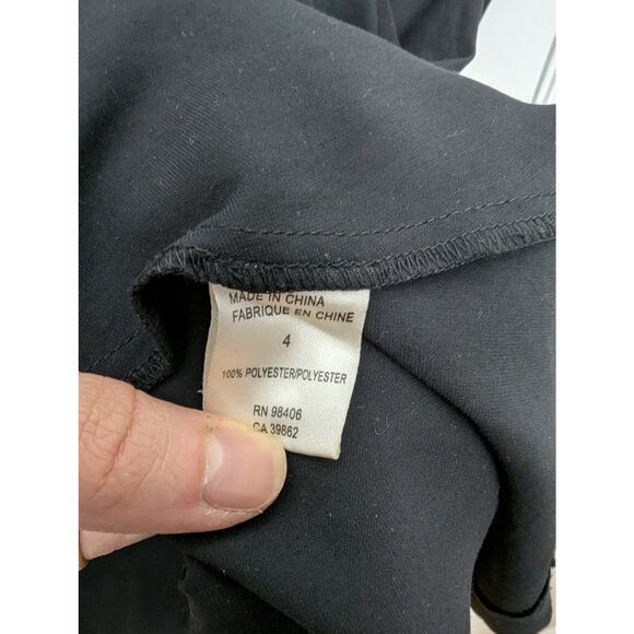 Theory Dress Size 4 Clemira Dark Academia Wednesday Addams Schoolgirl Goth - Picture 8 of 14